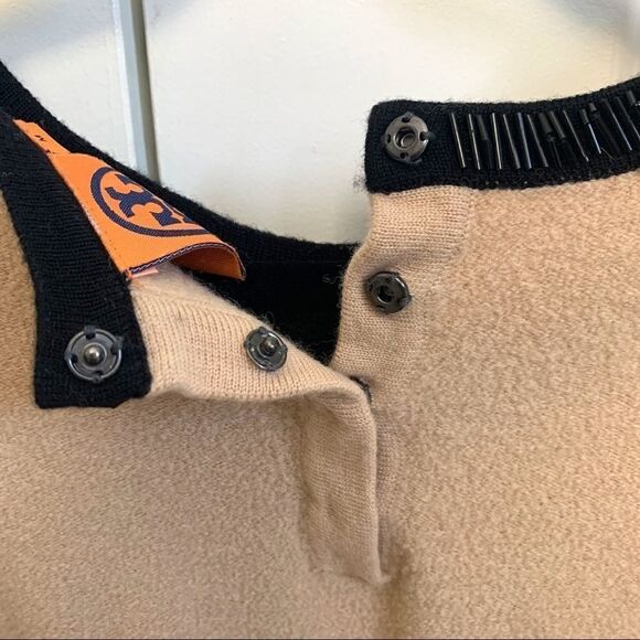 Tory Burch Black Beaded 100% Wool Sweater Tunic - Picture 10 of 10